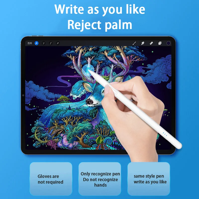 Для iPad карандаш для Mini 6 A2567/A2568/A2569 40th Gen Ручка Apple Pencil 2 1 2022-2018 Pen Stylus |
