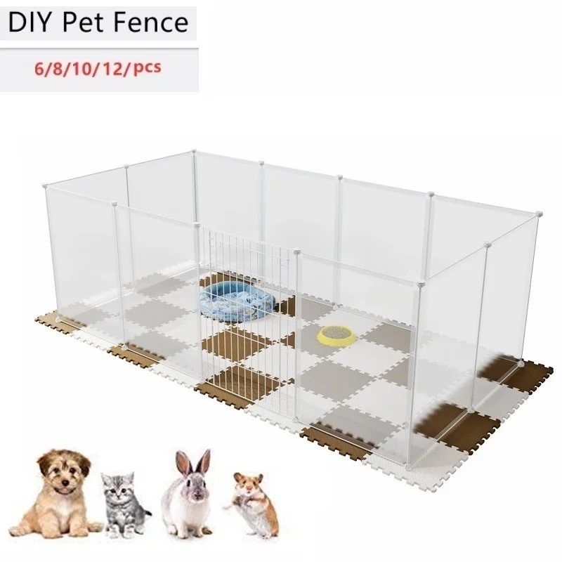 DIY Fast Delivery Fence For Dogs Aviary For Pets For Cats Door Playpen Cage Products Gate Supplies For Rabbit 45X35CM