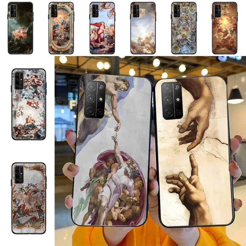 

Art Fresco Michelangelo Creation Of Adam Phone Case for Huawei Honor 10 i 8X C 5A 20 9 10 30 lite pro Voew 10 20 V30