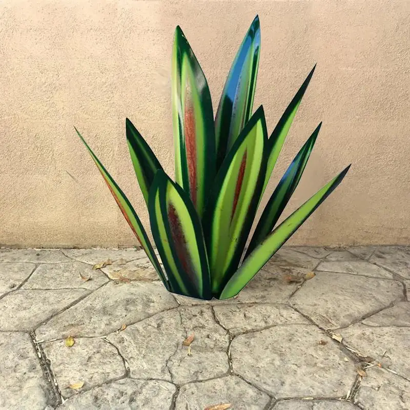 

Iron Agave Plants Tequila Art Crafts Ornament Garden Yard Sculpture Outdoor Decor Accessories Art Tequila Rustic Sculpture