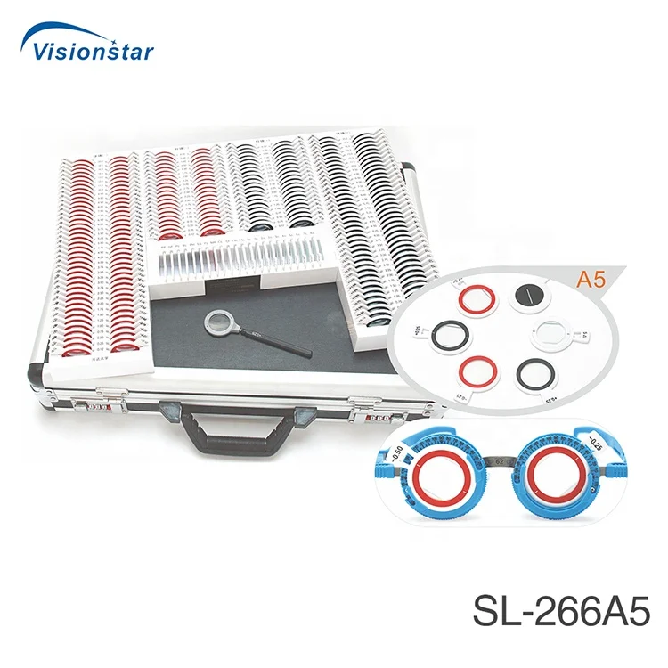 Китайская оптовая цена завода оптометрия 266 шт. набор пробных линз