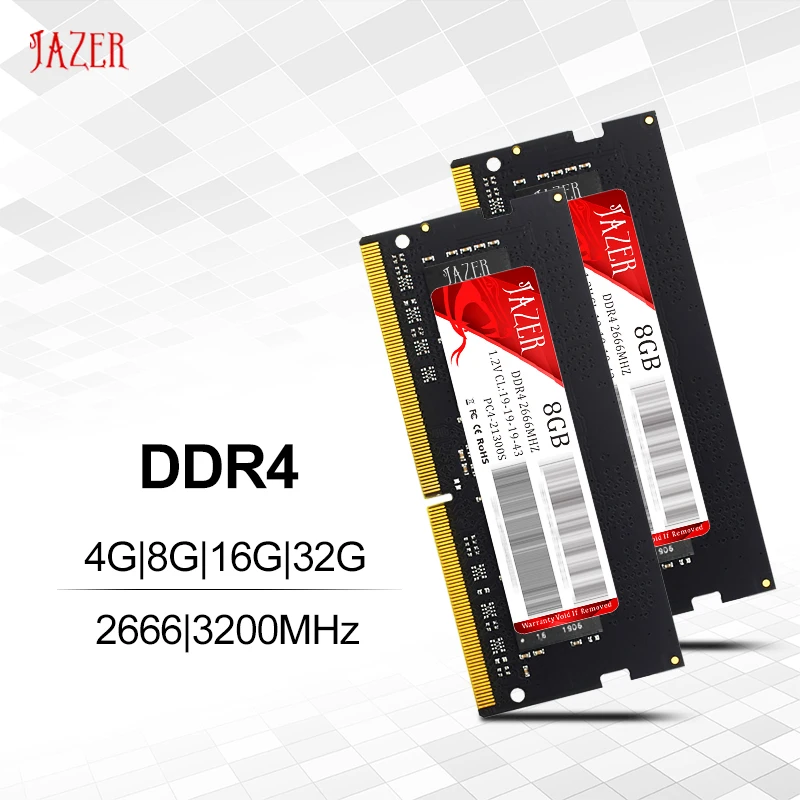 Оперативная память для ноутбука JAZER DDR4 32 Гб 2666 МГц 3200 16 ГБ 4 Memoria - Цена: 5847.27