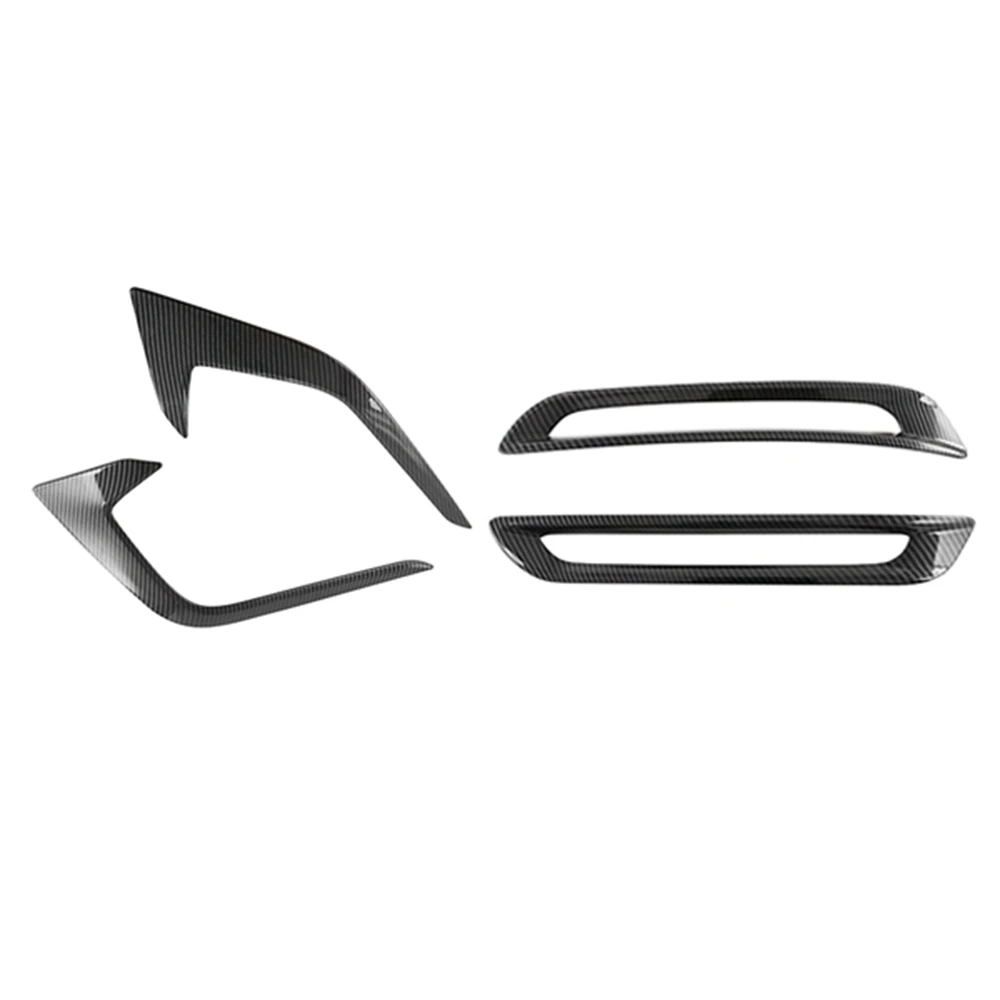 

Car Front&Rear Bumper Fog Lamp Cover Fog Light Eyebrow Frame Cover Trim for Honda Civic 11Th Generation 2021 2022