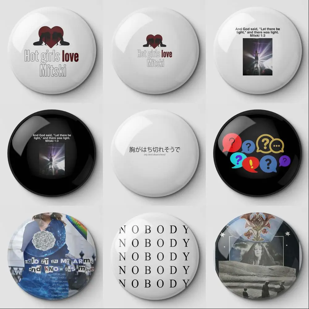 

Mitski Text Design Desig Perfect Gift It Soft Button Pin Customizable Metal Women Fashion Brooch Lapel Pin Gift Funny Jewelry