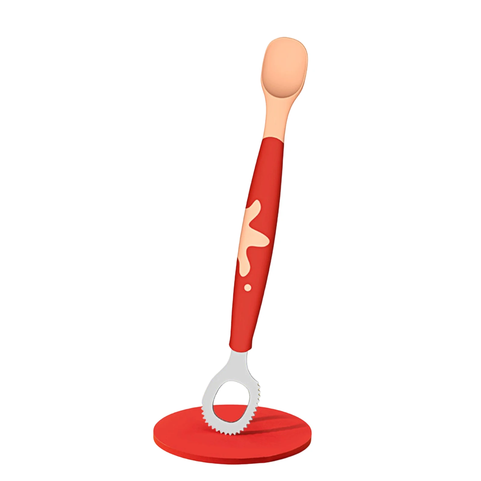 

Детская двухсторонняя ложка, 3 цвета на выбор, зеленый, розовый, синий, подарок для детей, для малышей