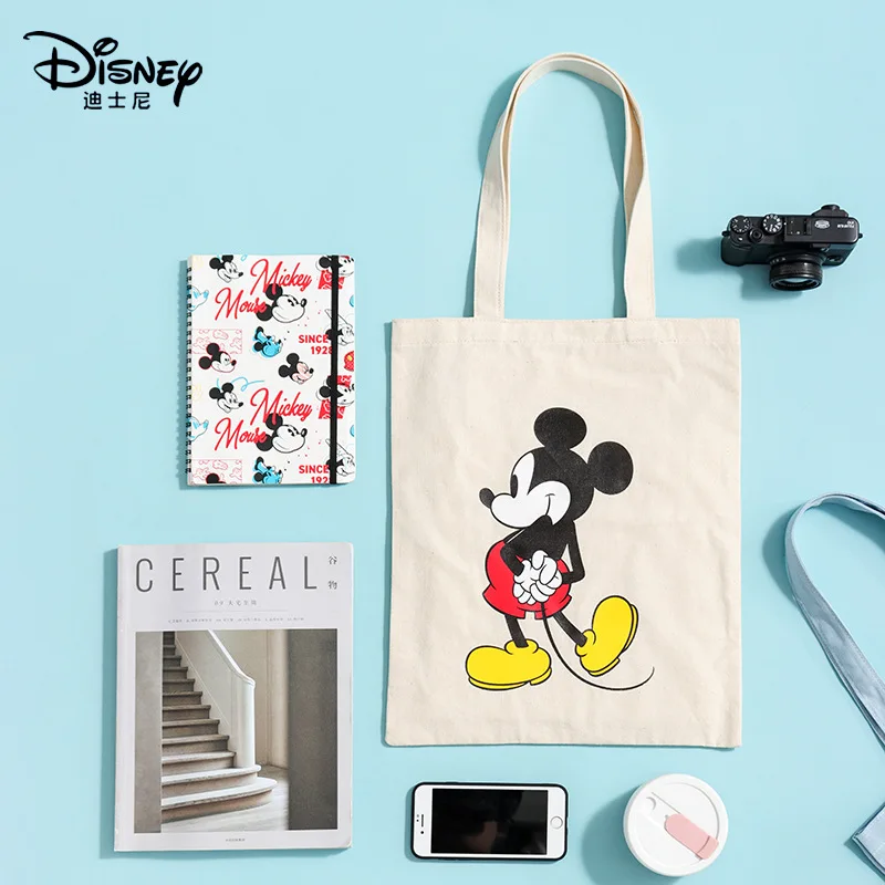 

Disney authentic canvas bag women's shoulder bag student ins wind handbag bag Japanese small cloth bag cotton bag