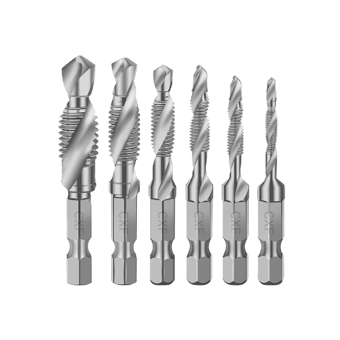 Сверла с шестигранным хвостовиком 2-12 шт. М3 4 М5 М6 М8 М10 1/4 дюйма