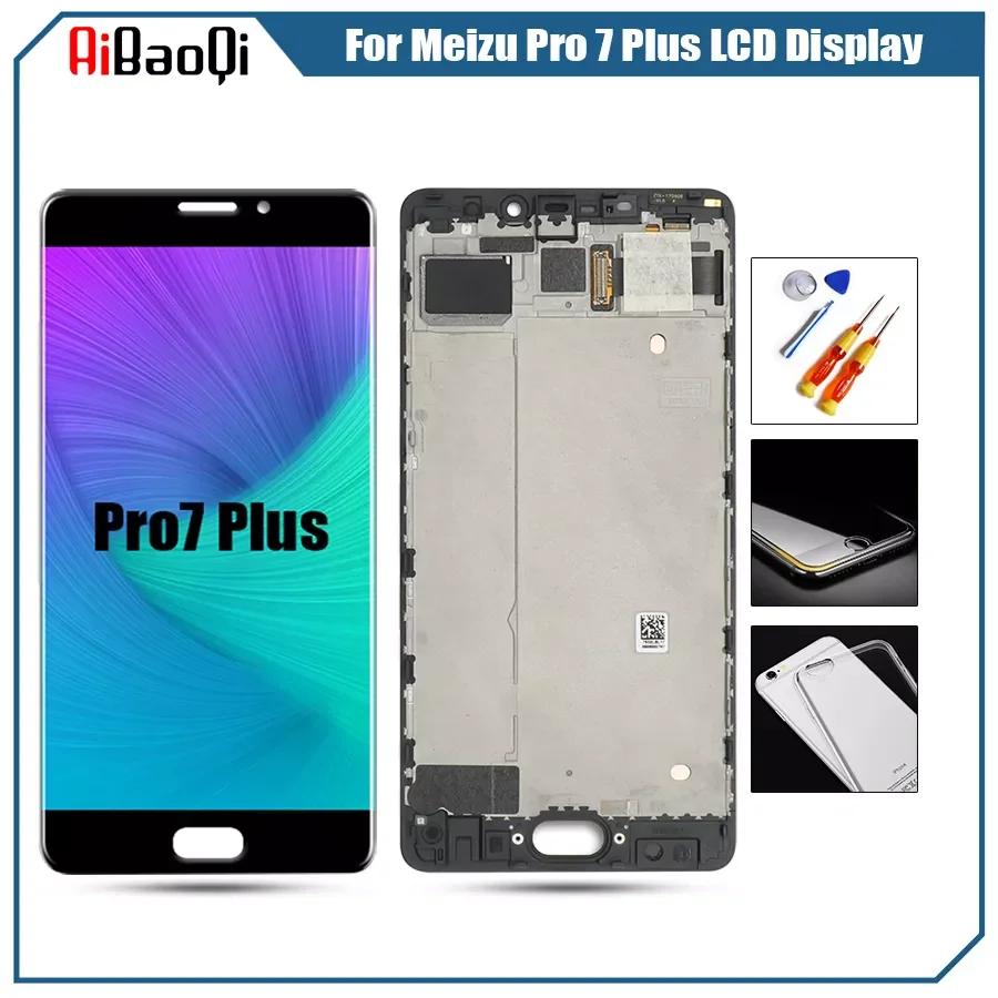 

Tested original Touch Screen LCD Display For Meizu Pro 7 Plus Digitizer Sensor Glass Panel Assembly 5.7 inch 2560*1440