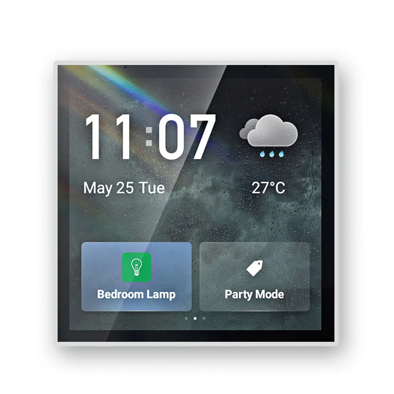 

tuya wireless smart home zigbee gateway 4 inch tuya smart central control panel switch wall panel work with smart life