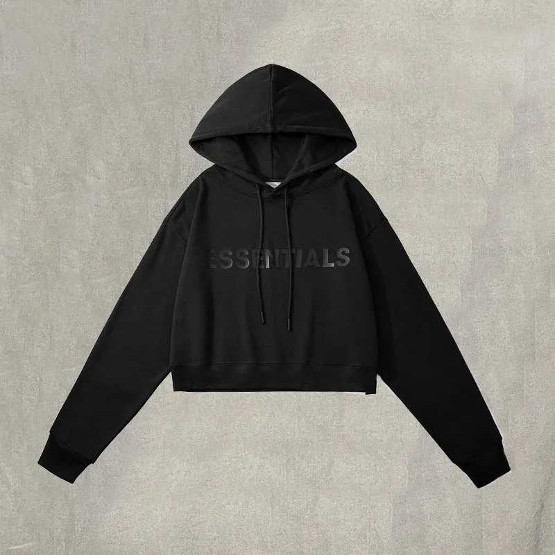 

2023 New TMTB ESSENTIALS Full Sleeve Hooded Sweatshirts Leisure Shopping Essentials Short-hoodie Men Women Tops