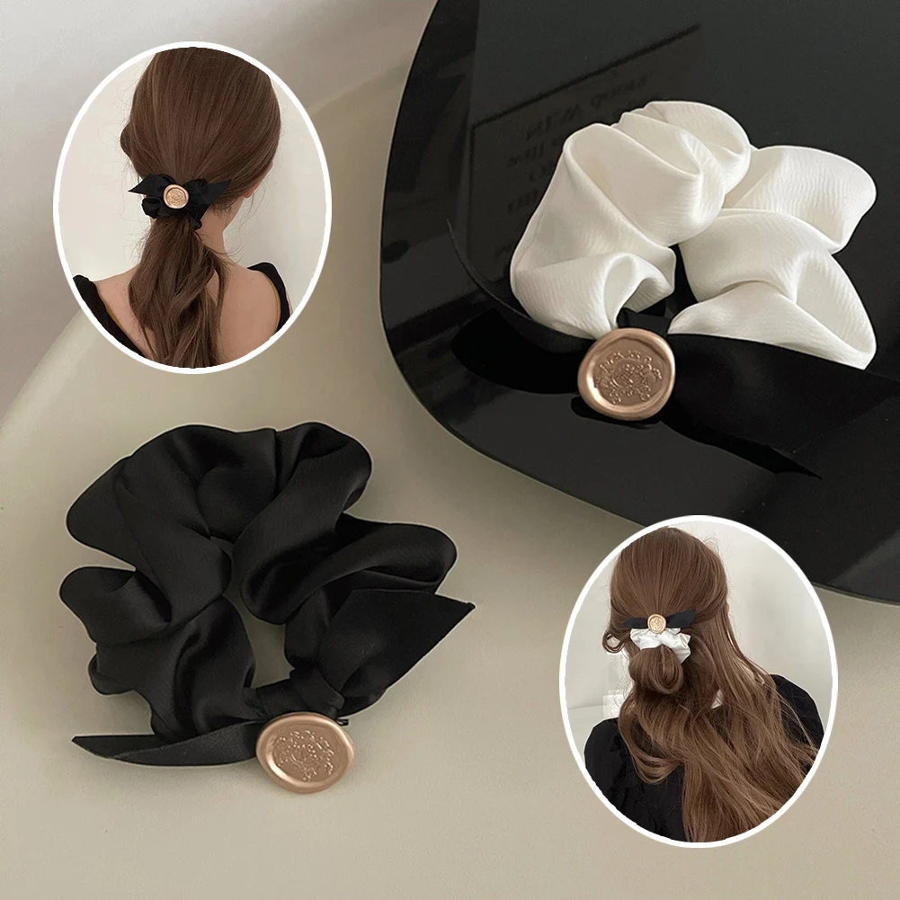 

Flower Rubber Band South Korea minimalist alloy irregular knotting fashion hair rope hair ring head rope low ponytail hair rope