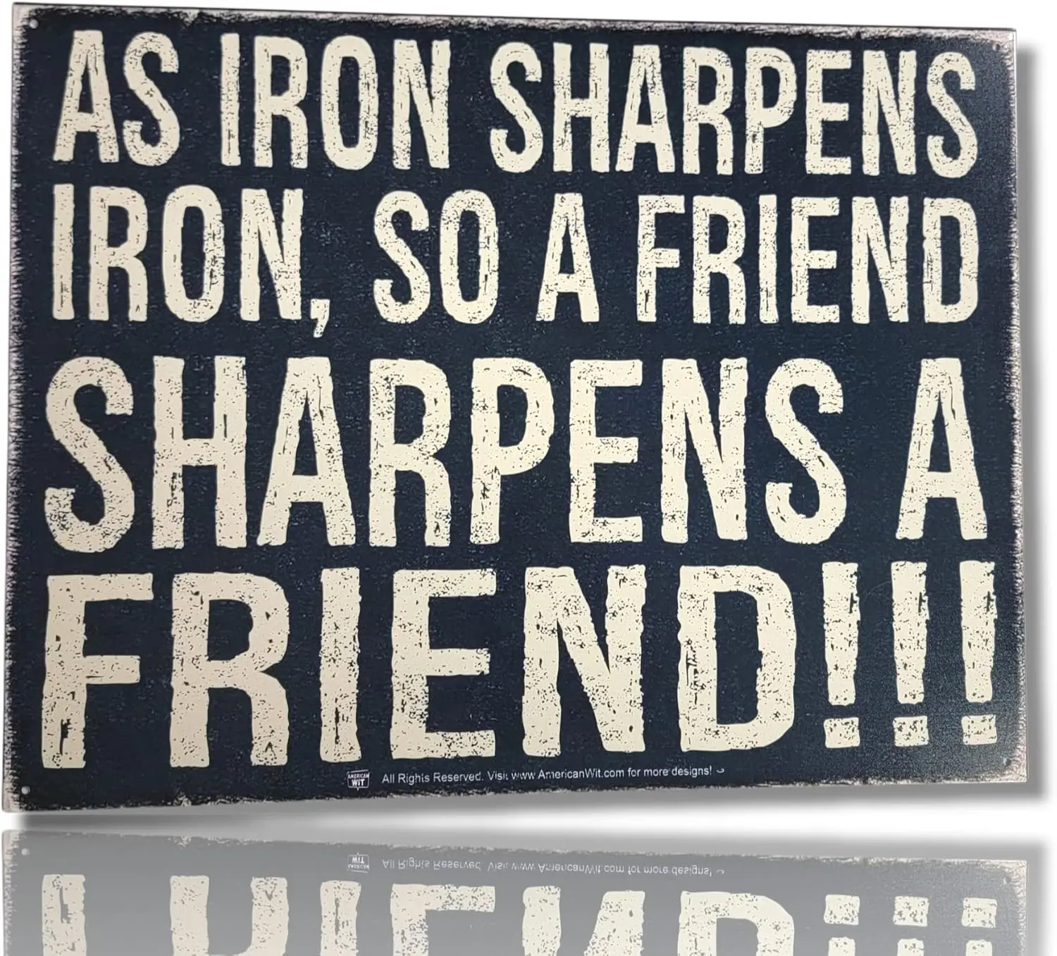 MER WT — Funny Cool Metl Tn Sgn (16 x 12 5 дюймов) (s ron Shrpens So Frend Frend!!!)