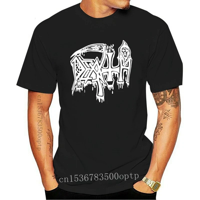

Authentic DEATH Band Bloody Logo T-Shirt S M L XL 2XL Black Metal NEWHiHop Short T Shirt 2018 New Brand
