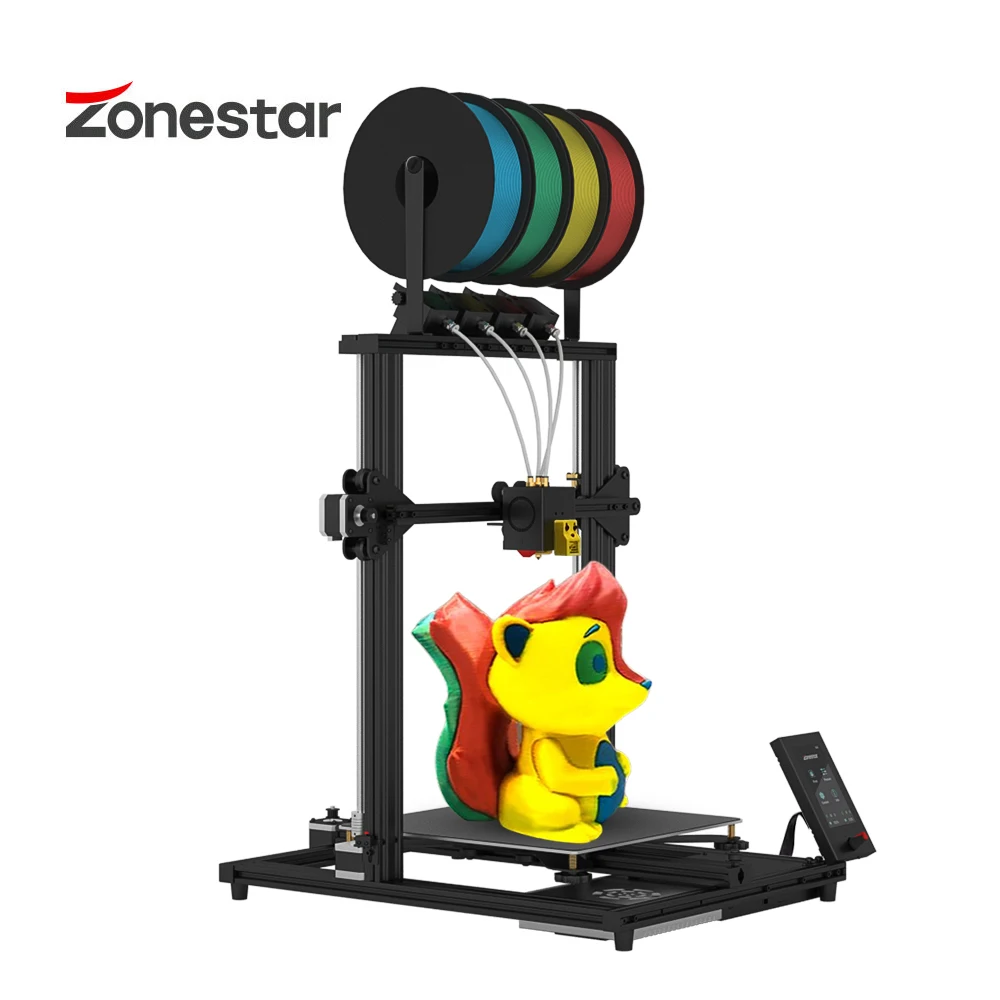 ZONESTAR 4(3) экструдеры большого размера 4(3)-IN-1-OUT смешивания цвета высокой точности
