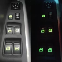 car window button luminous sticker lifter switch night fluorescent decals car interior stickers auto accessories