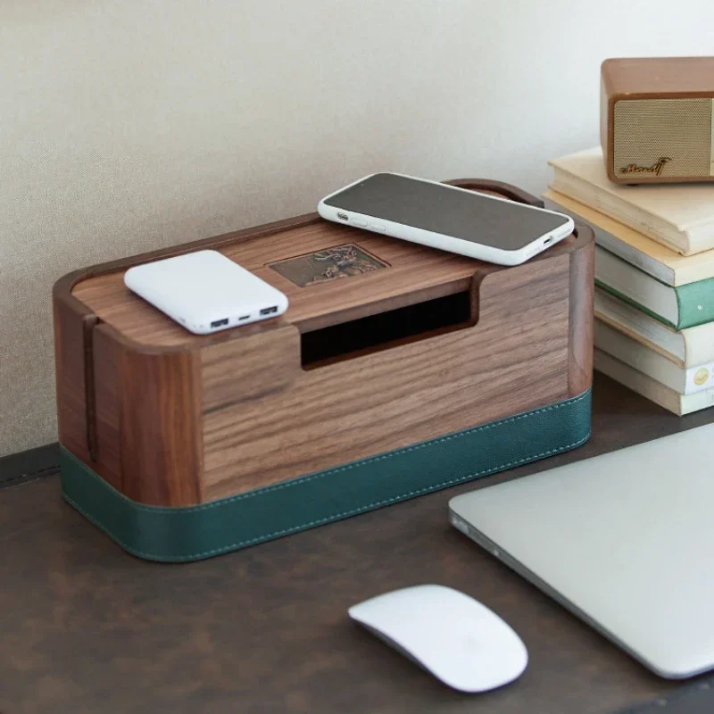 Креативный ящик для хранения кабелей передачи данных в стиле ретро настольный