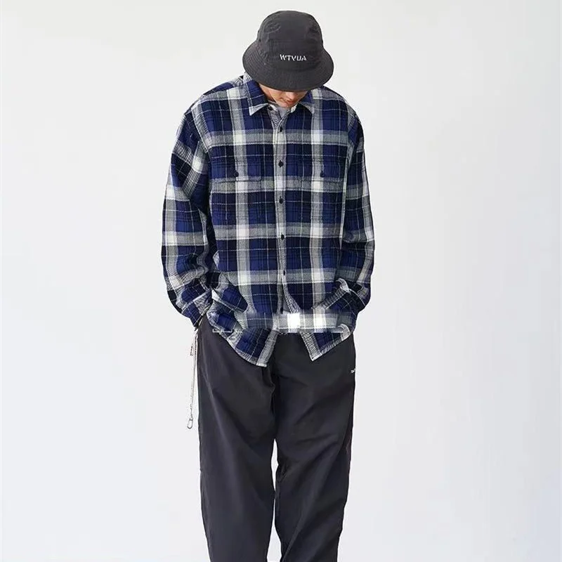 

Красная рубашка в клетку с длинным рукавом, 21SS