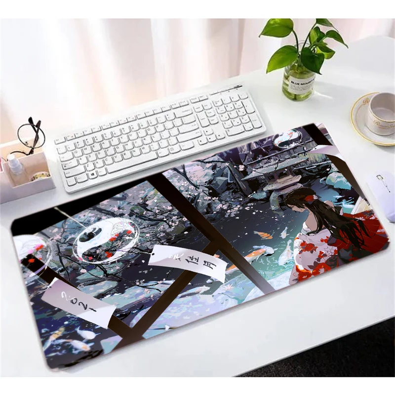 

Maiya Japanese pink cherry blossom style Gaming Player desk laptop Rubber Mouse Mat Free Shipping Large Mouse Pad Keyboards Mat