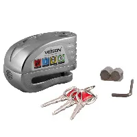 Замок на тормозной диск Veison DX18 Серебристый | Автомобили и мотоциклы