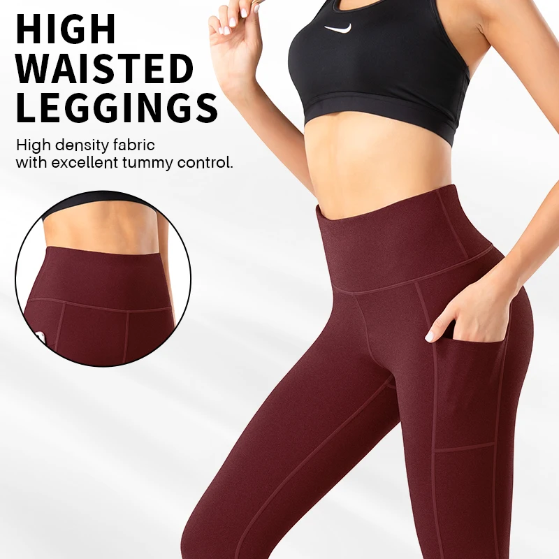 

Gymclick Women Leggings Yoga Pants High Waist Workout Hip Raise Sexy Leggins Stretchy Slim Sportswear Gym Squatproof Tights.