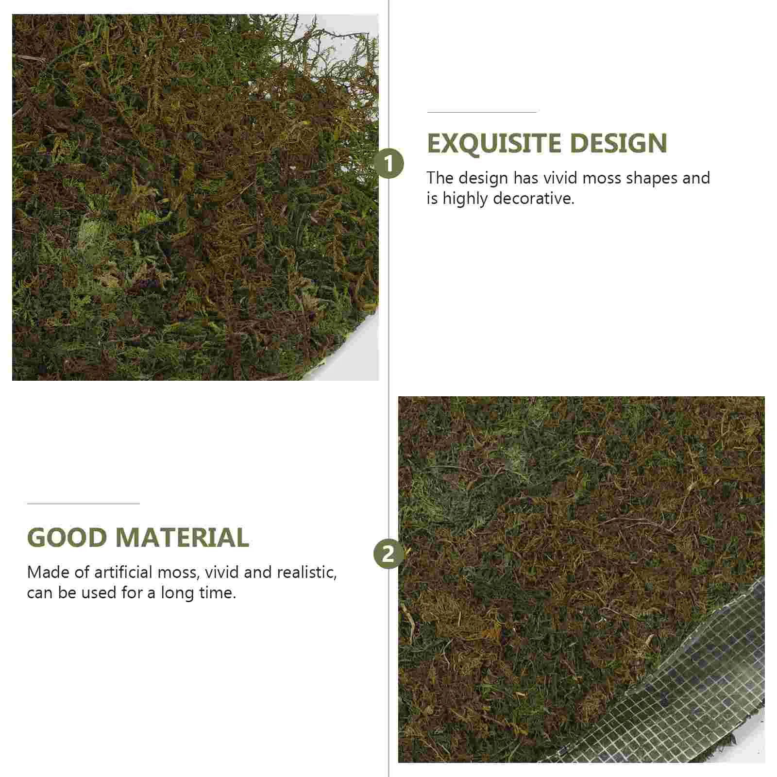 Искусственные травяные растения Искусственный Зеленый мох украшение