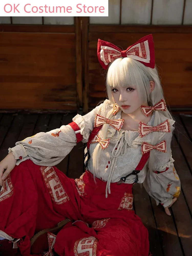 Косплей-костюм Fujiwara No Mokou проект Touhou косплей-костюм косплей-игрушка аниме