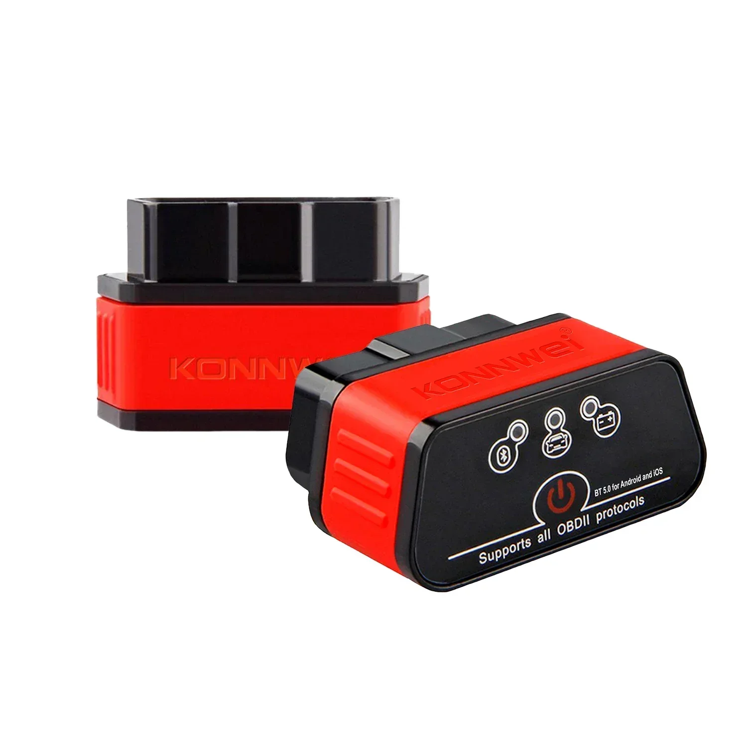 Фото KONNWEI KW903 ELM327 V1 5 Bluetooth 5,0 WIFI 3,0 OBD2 сканер для Android iOS iPhone OBD 2 считыватель автомобильных кодов автомобильный iCar2 №4