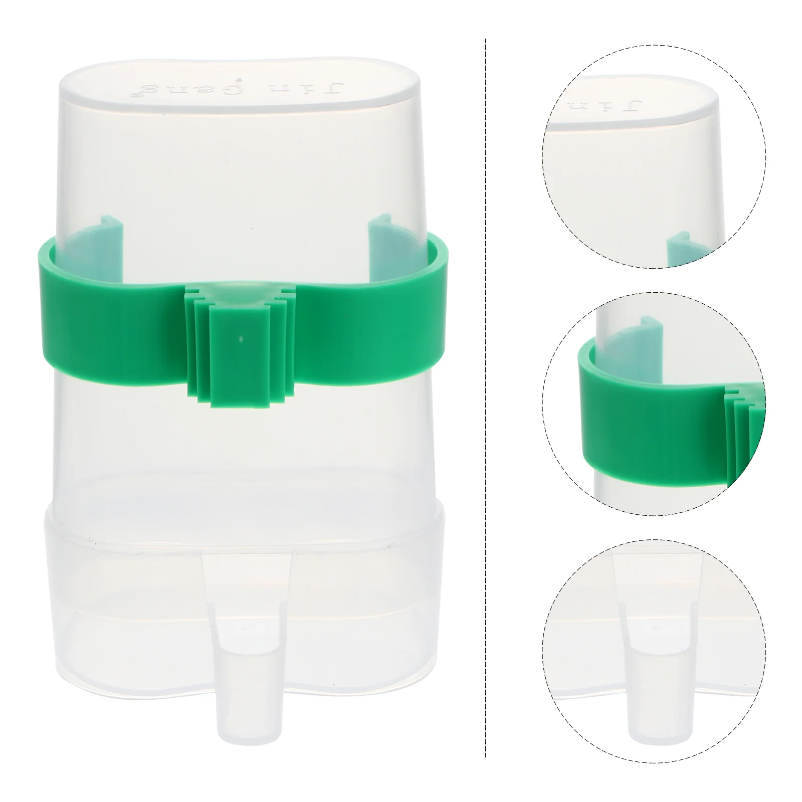 

2PCS Feeder Bird Dispenser Bird Drinker Bird Feeder for Cage Parakeet Dispenser