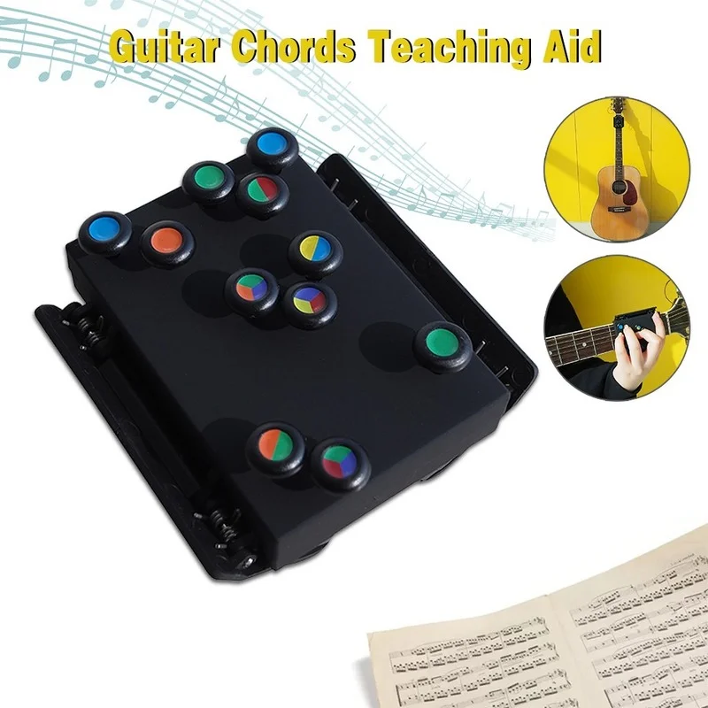 

NEW Guitar Learning System Teaching Practrice Aid with 21 Chords Lesson Guitar Chord Trainer Practice Tools Accessories Part#4