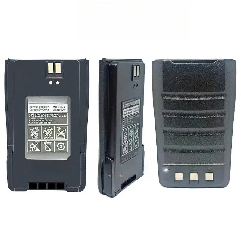 Фото Новая литий-ионная аккумуляторная батарея BL-6 7.4V 2000mAh для раций Baofeng UV-6, UV-6D, UV-6RA. Высококачественная литий-ионная батарея для раций. №3