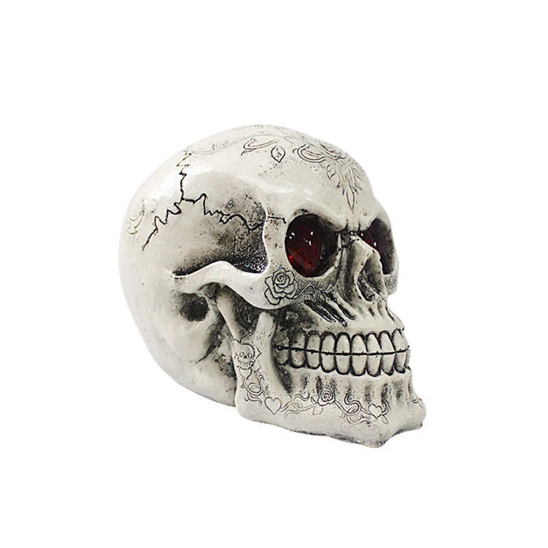 Декор в виде черепа светодиодный ская модель человеческого из смолы домашний