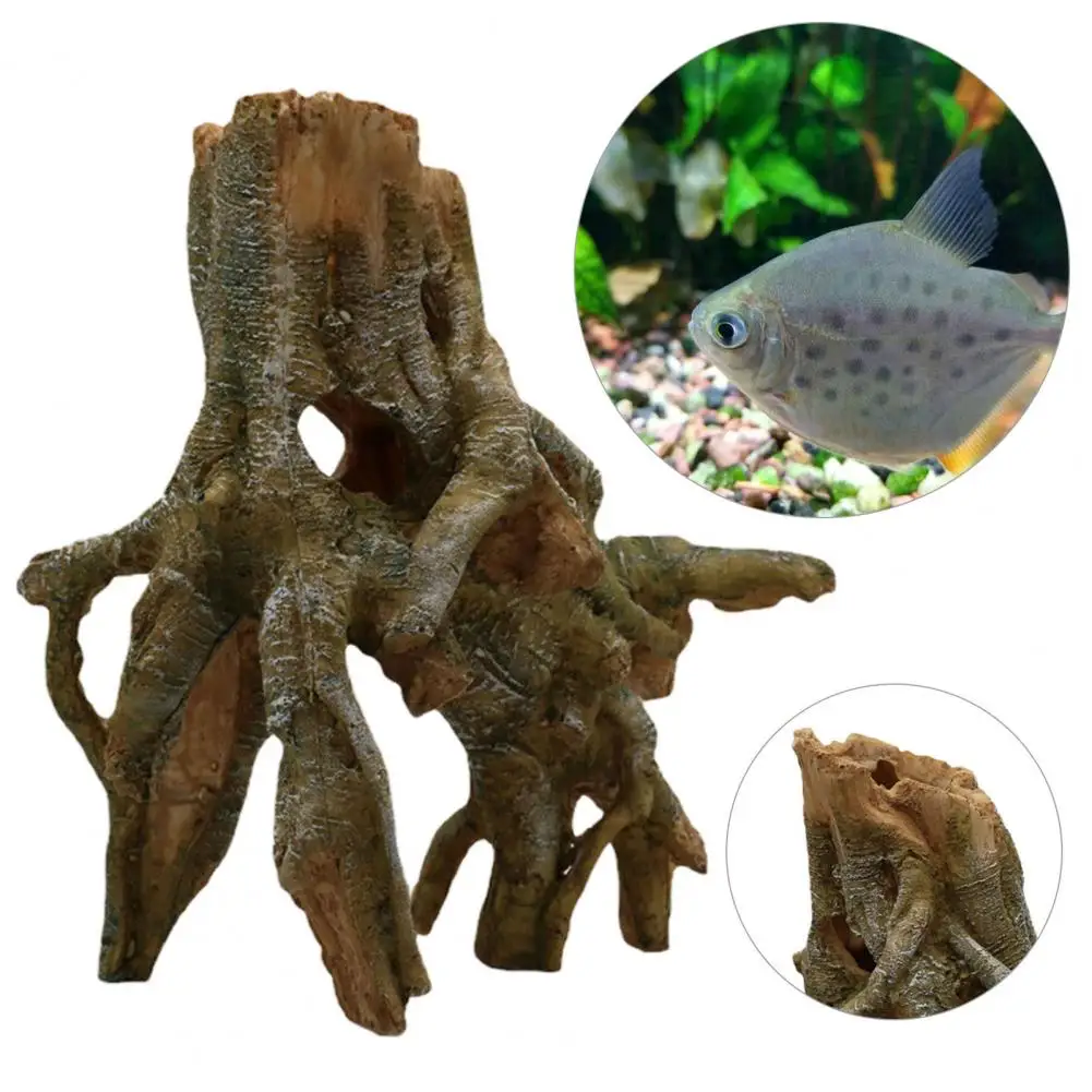 

Aquarium Ornament Eco-friendly Aquarium Simulation Wood Root Decoration Harmless Fadeless Fish Tank Ornament Fish Supplies