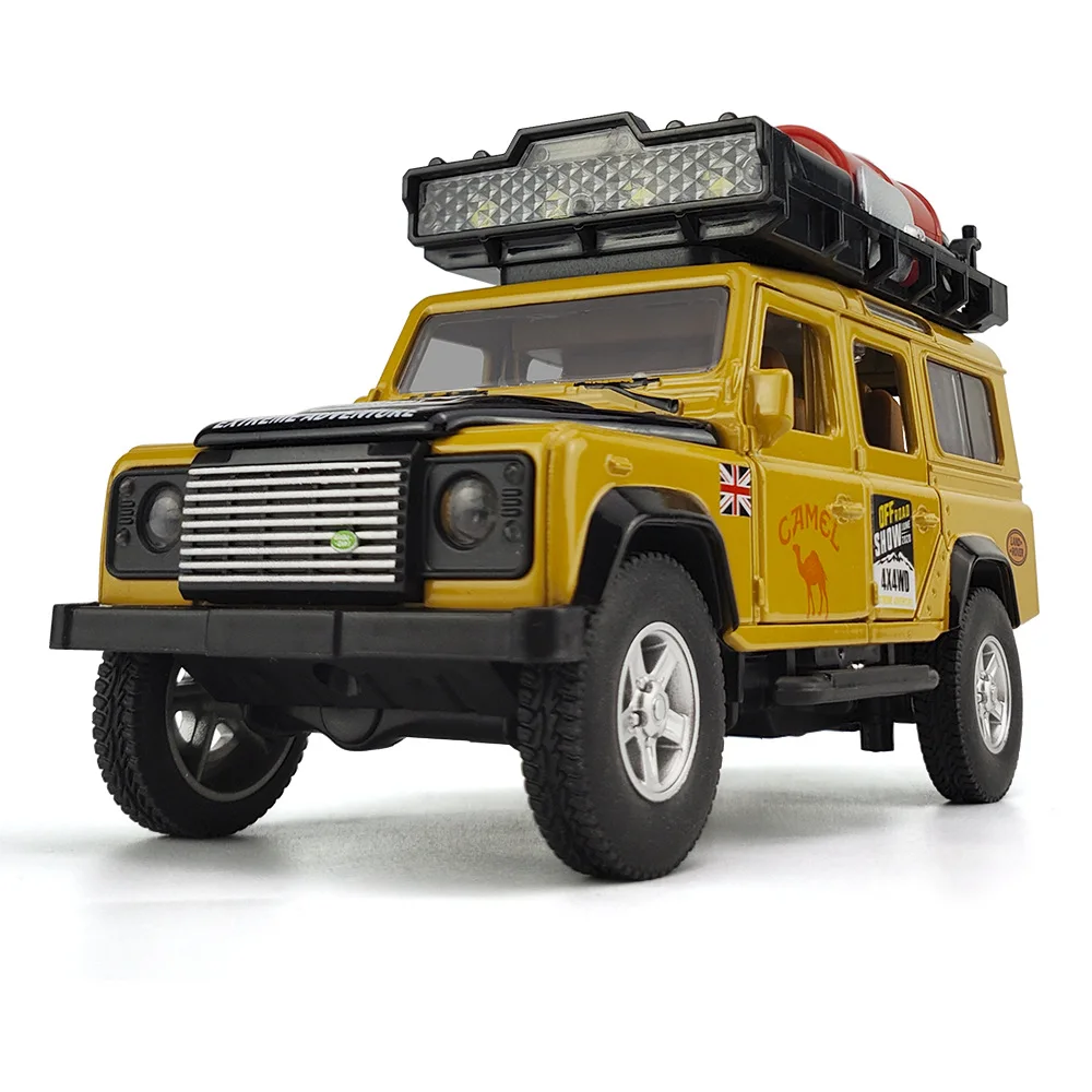 

1:32 Camel Trophy Defender With Tools Alloy Diecasts & Toy Vehicles Toy Car Model Sound and light Collection Kids Toy Gift