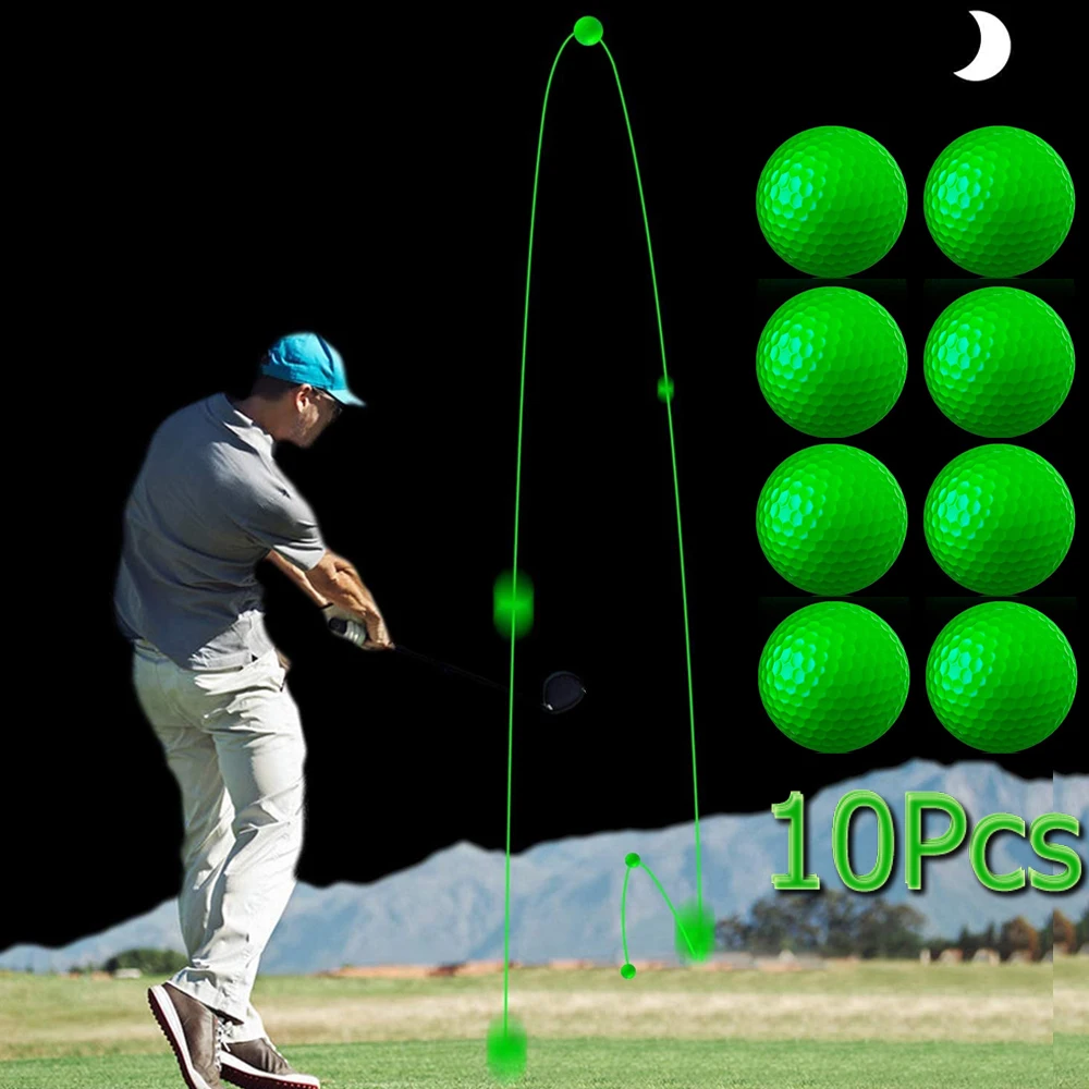 Balls Long Lasting Reusable Bright Night Glow Golf Ball Rech