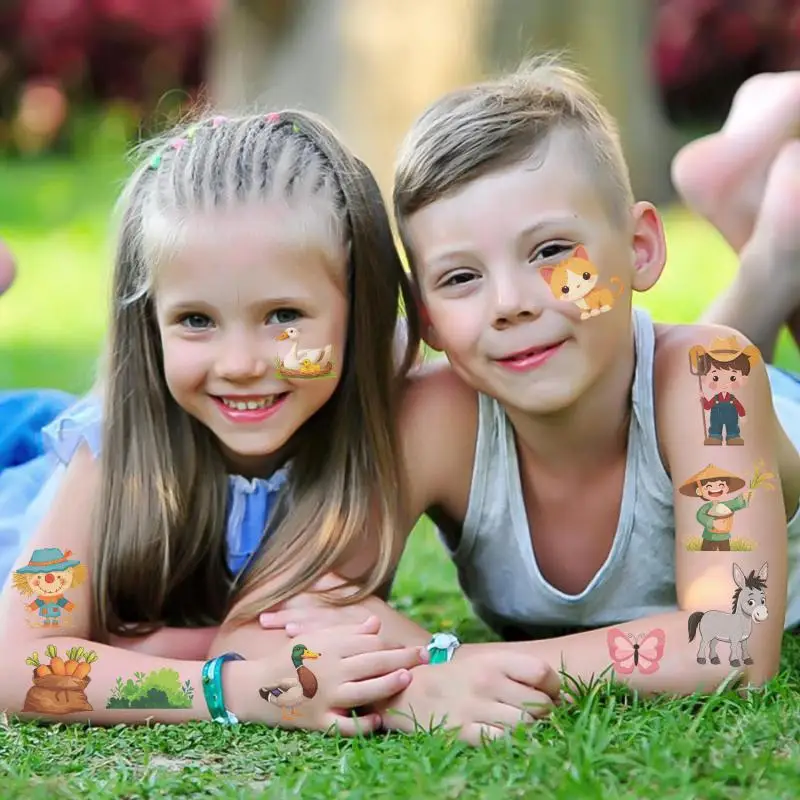 10 шт./набор временные тату-наклейки для животных