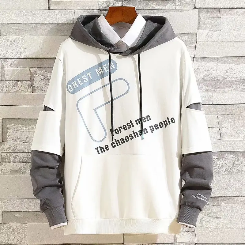 

2022 Spring Autumn Men's Hoodie Japan Style Trend Print Pullover Sweatshirt Men Casual Men Clothing Loose Streetwear Hoodies Men