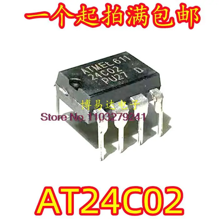 

20 шт./партия 24C02 AN AT24C02N AT24C02BN AT24C02 DIP-8