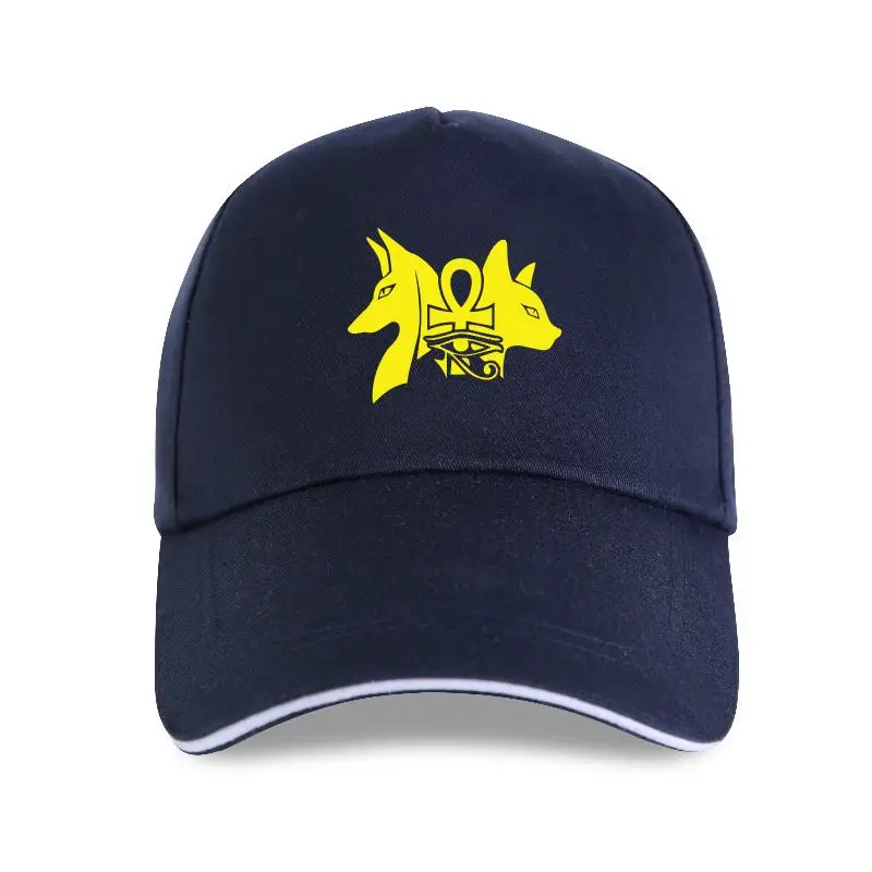 

new cap hat Bast And Anubis Men Eye Of Horus Anime Tops Love Symbol God Hipster Baseball Cap EU Size Egyptian Death