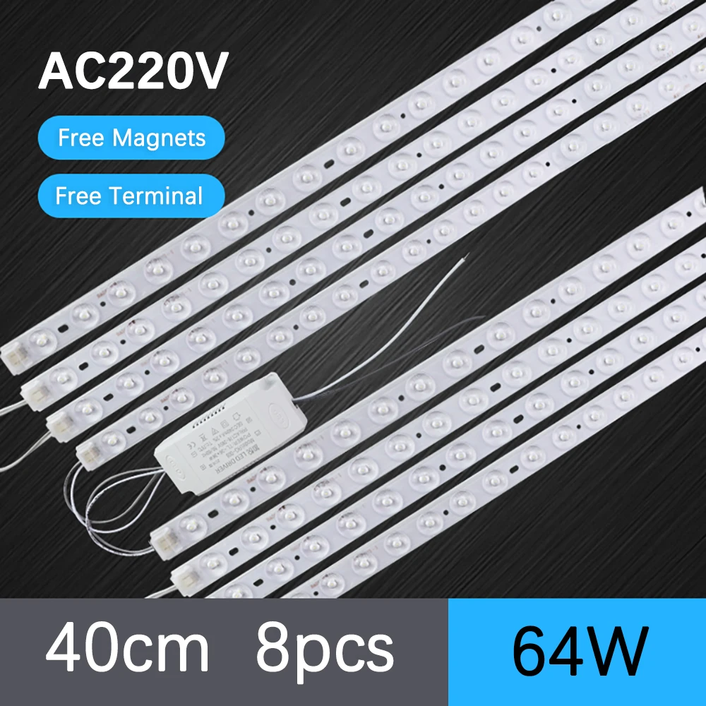 

Светодиодный модуль ZGREDED TXMZ 220В, 40/50 см, холодный белый/трехцветный