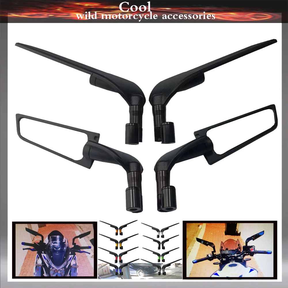 

Universal New fixed wind wing For CFMOTO NK150 NK250 NK400 NK650 CF800 CF650 CF150 CF250 motorcycle Rotating rearview mirror