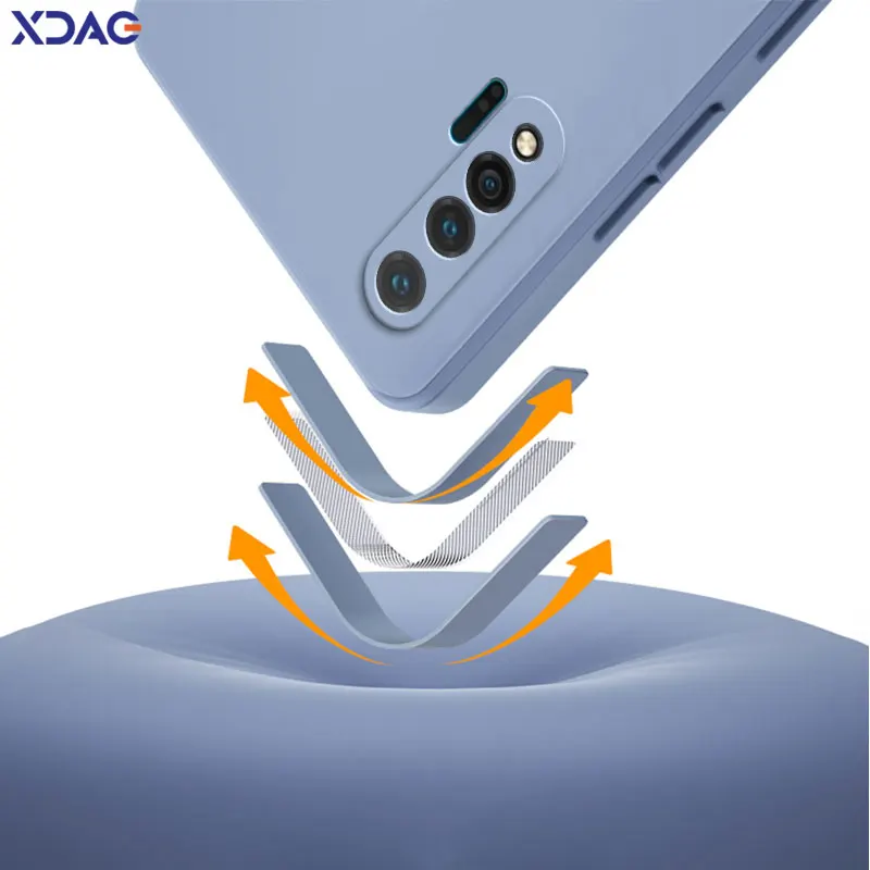 Роскошный квадратный жидкий силиконовый чехол для Huawei Nova 6 SE 4G 5G Мягкий Защитный