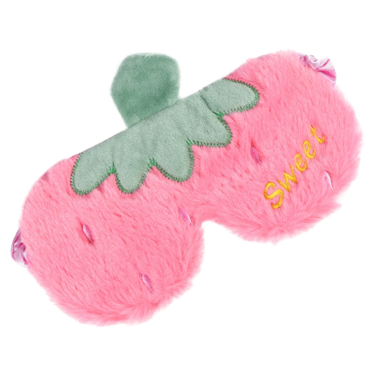 

Soft Eye Sleeping Eye Cover Kids Eye Mask Strawberry Fruit Series Ice Compress Hot Compress Plush Eye Mask