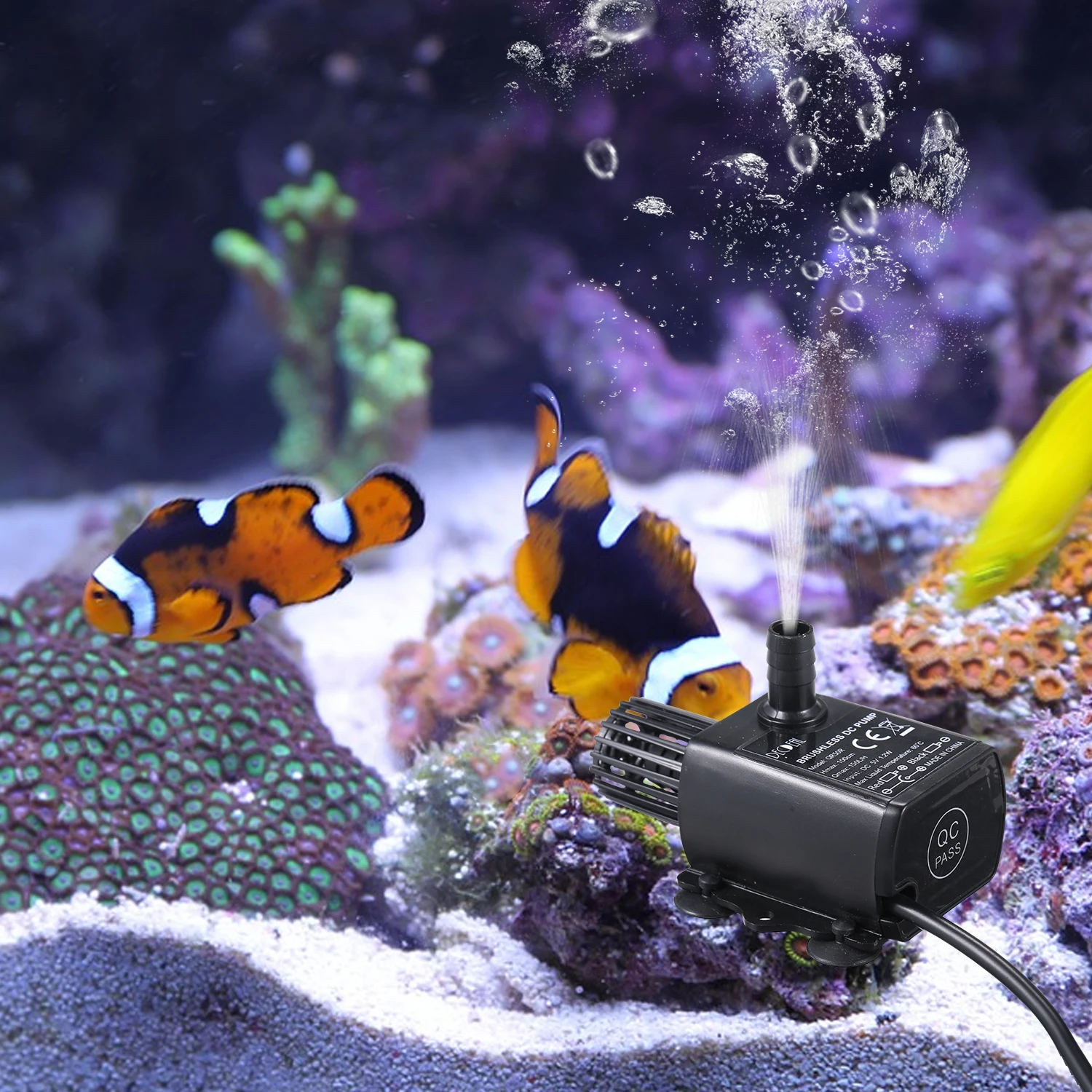 Водяной насос DECDEAL Бесщеточный погружной мини-насос для воды и масла с фильтром 5