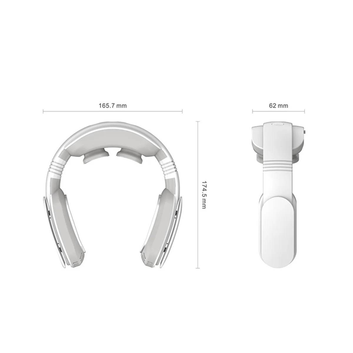 Подвесной шейный вентилятор Кондиционер без листьев с шейным ободом охлаждающий