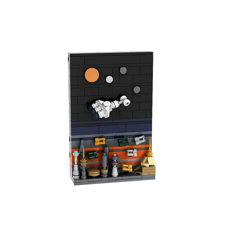 Почтовая открытка MOC из строительных блоков серия планет сказки космоса возраст