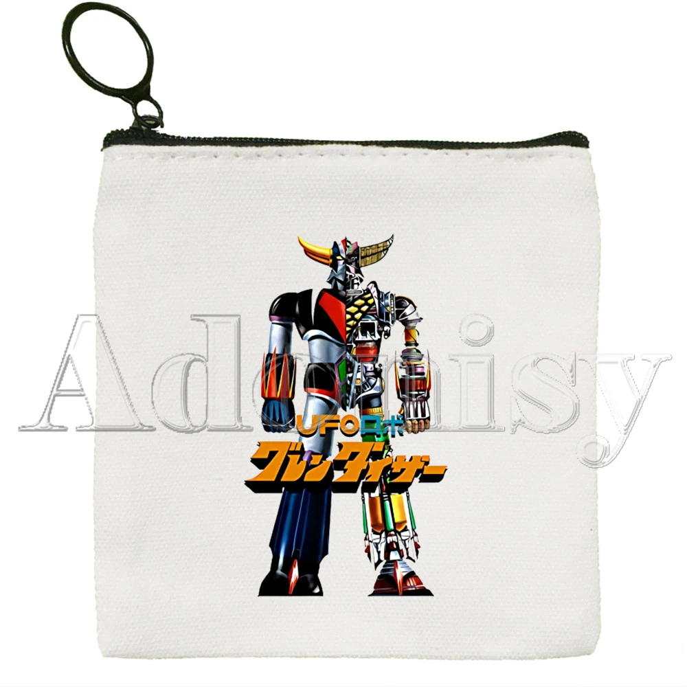 Goldorak Mazinger Z Japanese Anime Robot Wallets Coin Pocket Vintage Male Purse Function Boy and Girl Wallet with Card Holders