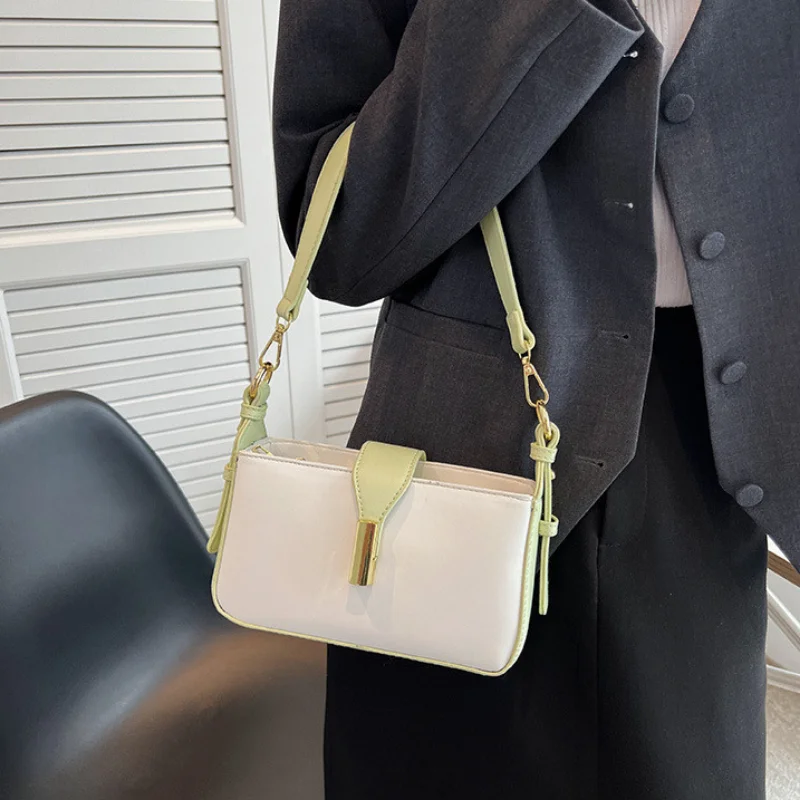 Women's Retro Luxury Solid Color Small Shoulder Bag for Femele Travel Free Shipping сумка женская Fashion Trend Underarm Handbag