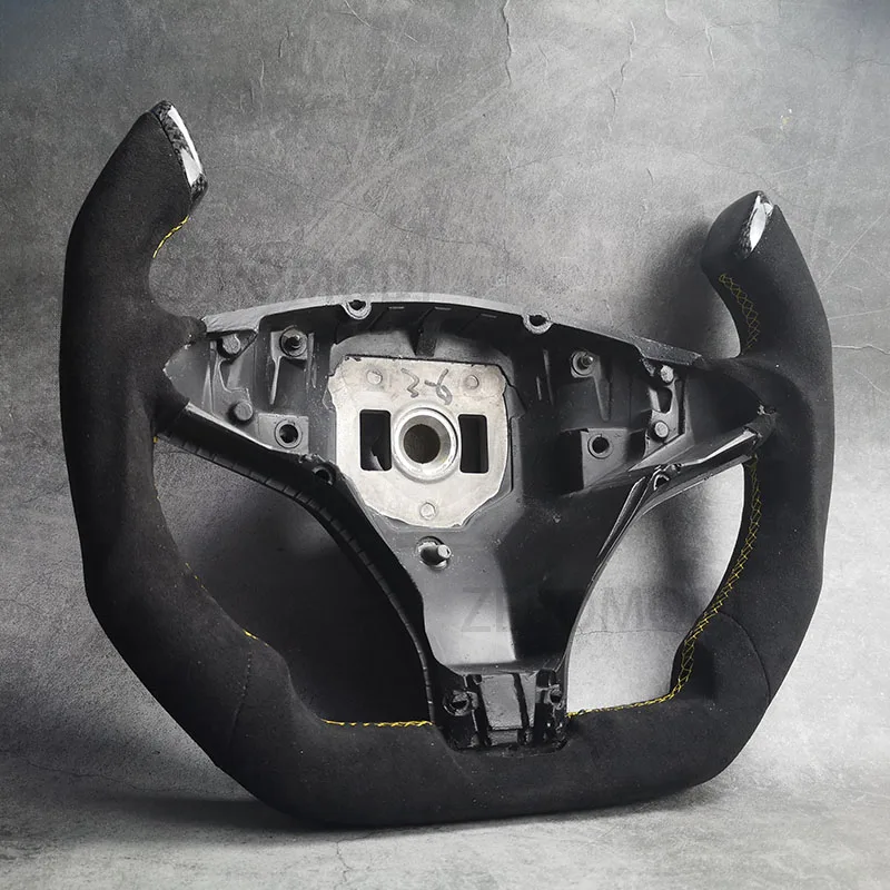 Рулевое колесо Pilot из гладкой кожи под заказ для Tesla Model S X 2014-2022