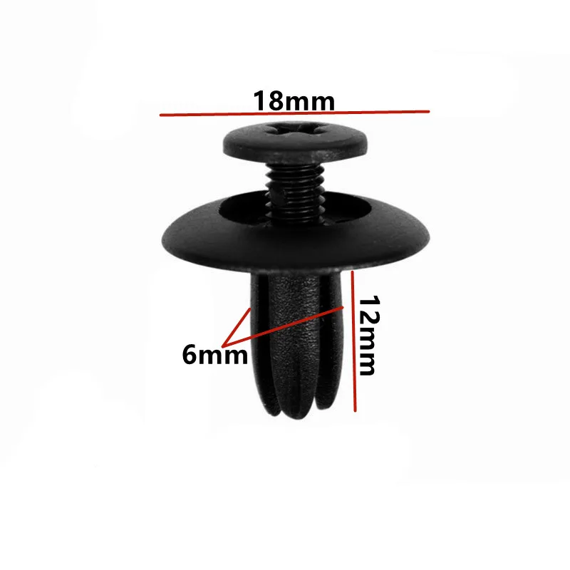 20 шт. 6 мм отверстие удлинить автомобиль универсальные пластиковые крепежные зажимы бампер крыло колесная арка серый бежевый винт заклепки для всех авто отделка