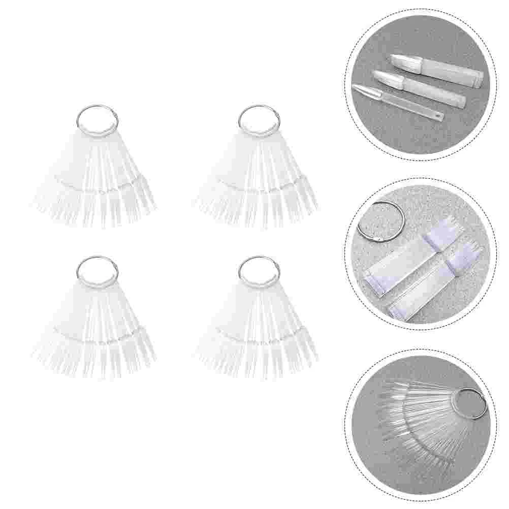 

160pcs Nail Color Display Tips Sector Shape Color Cards Nail Salon Tool Supplies